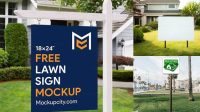 3725+ Real Estate Yard Sign Mockup Free Easy Editable