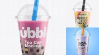 3726+ Free Bubble Tea Mockup Smart PNG Image