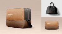 3727+ Leather Bag PSD Mockup Side View Modern PSD Templates