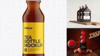 3729+ Cold Tea Bottle PSD Mockup Unique Free Photoshop Files