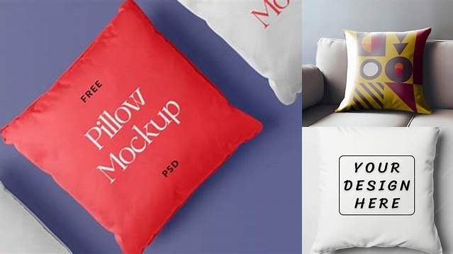 3729+ Square Velvet Pillow PSD Mockup Top View Versatile and Elegant PSD File