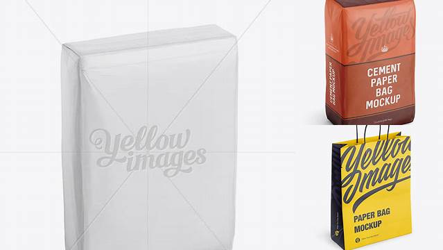 373+ Paper Bag PSD Mockup Halfside View High-Angle Shot PSD Download