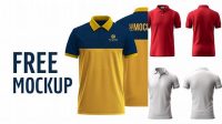 3730+ Polo Shirt Mockup Front And Back High-Quality PSD Files