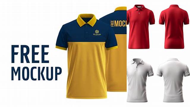 3730+ Polo Shirt Mockup Front And Back High-Quality PSD Files