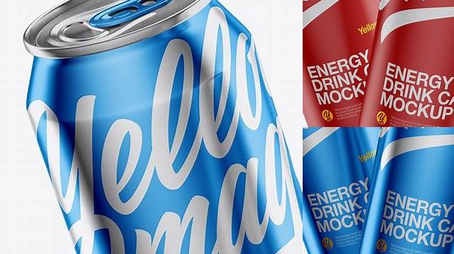 3732+ Two 500ml Metallic Aluminium Cans PSD Mockup Unique Free Photoshop Files