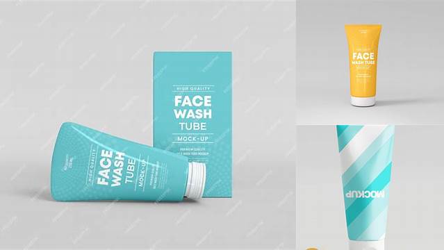 3739+ Face Wash Mockup Stylish PSD for Free