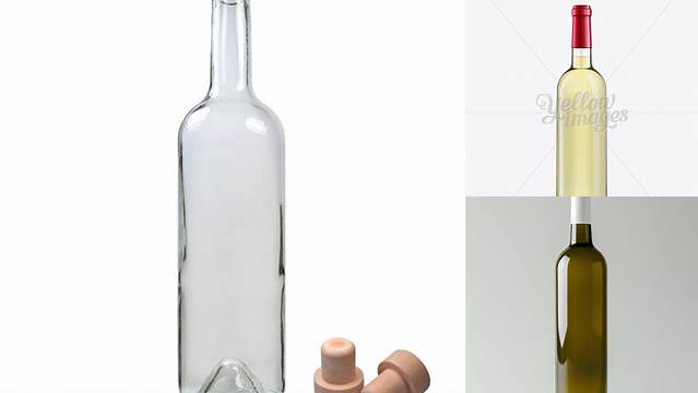 374+ Clear Glass Wine Bottle With White Wine 750ml Modern Photoshop Resource