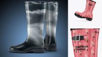 3740+ Rain Boot PSD Mockup Half Side View Modern Design PSD Resource Free Download