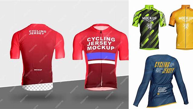 3745+ Men’s Cycling Jersey PSD Mockup Back View Premium Free Mockup PSD