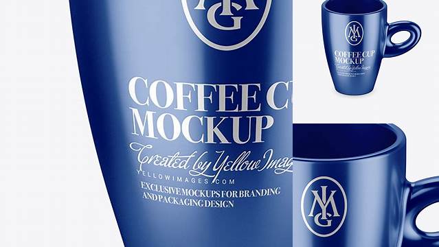 375+ Metallic Cup PSD Mockup High-Angle Shot Smart Object-Based PSD Template Free