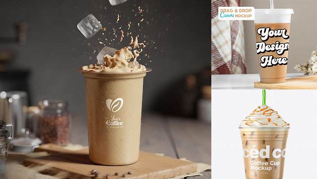 3754+ Iced Coffee Cup Mockup Digital Resource Free Download