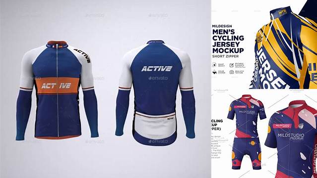 3756+ Bike Jersey Mockup Best for Showcase