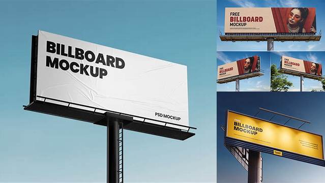 3763+ 14x48 Billboard Mockup Exclusive Free PSD