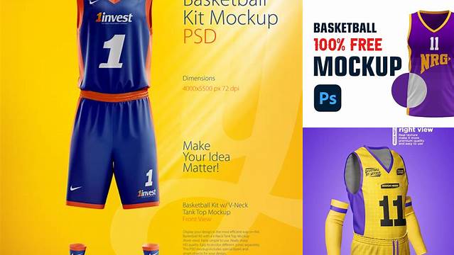 3766+ Basketball Kit Mockup Free Easy Editable