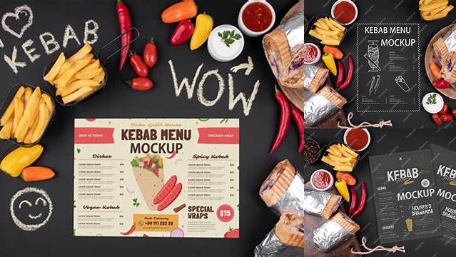 3770+ Mockup Kebab Modern Design PSD