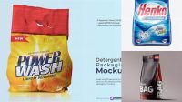 3774+ Washing Powder Bag Mockup Free Best for Showcase