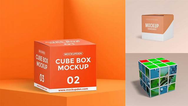 3775+ 3d Cube Mockup Psd Free Free PSD