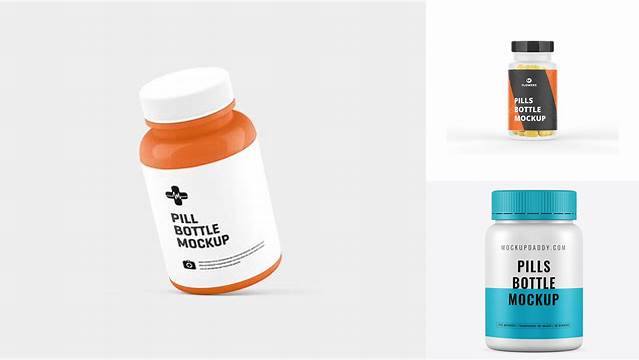 3777+ Pills Bottle PSD Mockup Free Editable Photoshop Template