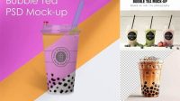 3778+ Boba Tea Mockup High-Quality PSD