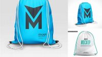 378+ Gym Sack PSD Mockup Back Half Side View Custom Graphic Resource Free Download