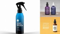 378+ Matte Spray Bottle PSD Mockup Smart Object PSD Template