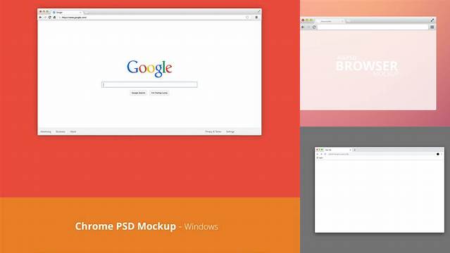 3780+ Chrome Browser Mockup PSD for Free