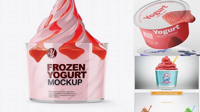 3780+ Frozen Yogurt Mockup Best Free Resource