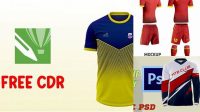 3781+ Desain Jersey Cdr Editable Photoshop File