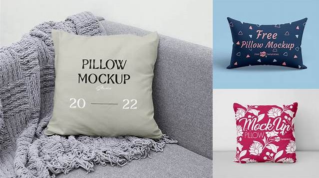 3783+ Pillow PSD Mockup Front View Download Free Editable PSD Template