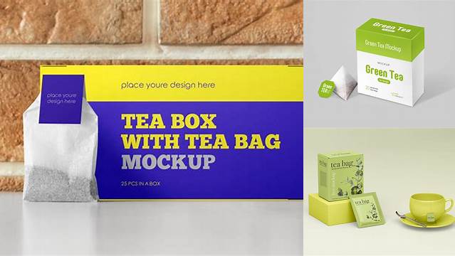 3785+ Tea Box With Tea Bag PSD Mockup Creative Design PSD Free Download