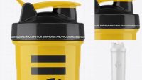 3790+ Glossy Shaker Bottle Front View High-Quality Digital Mockup Resource