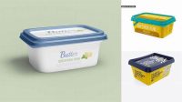 3791+ Matte Butter Tub PSD Mockup Front Custom Mockup Graphic Design