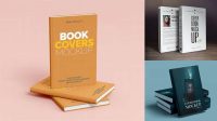 3792+ Glossy Covered Books PSD Mockup Smart Object PSD Template