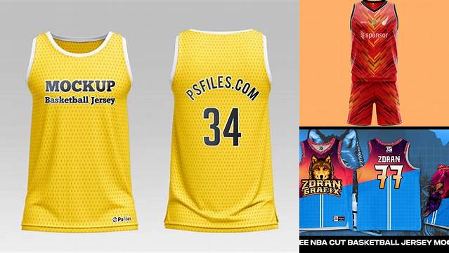 3794+ Nba Jersey Mockup PSD Free Download