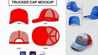 3794+ Trucker Cap PSD Mockup Side View Fully Editable Photoshop PSD Free Download