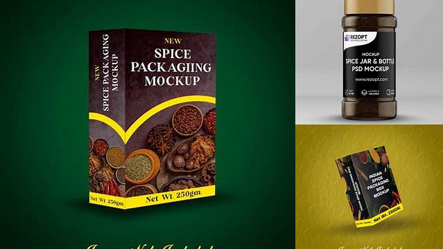 3798+ Spice Box Mockup Professional PSD Template