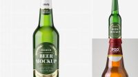 3803+ Green Beer Bottle With Cork PSD Mockup Layered PSD for Easy Editing