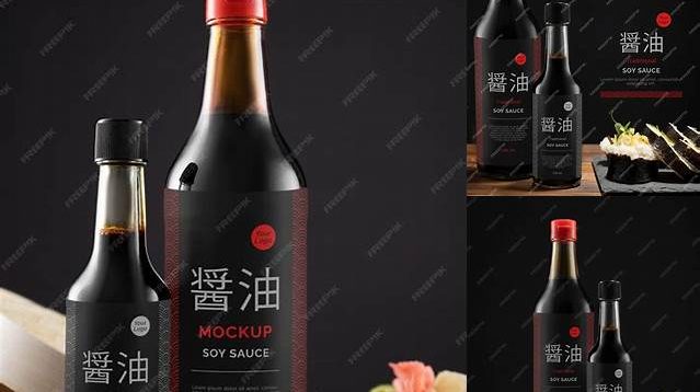 3803+ Soy Sauce Bottle Mockup Professional PSD Resource