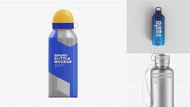 3814+ Metallic Sport Bottle with Lace PSD Mockup Download Now High-Quality PSD Template