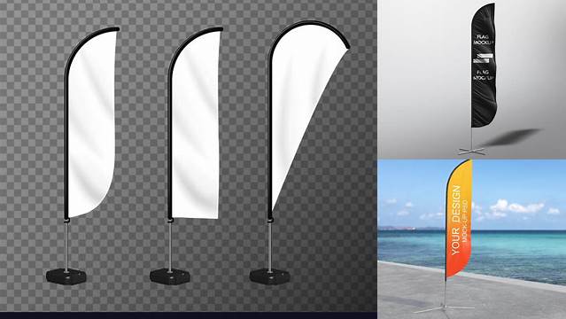 3816+ Beachflag Mockup Free Free Graphic Design Resource