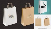 3818+ Glossy Paper Bag PSD Mockup Fully Editable Photoshop PSD Free Download