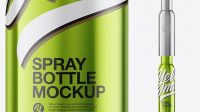 3820+ 150ml Metallic Spray Bottle High-Resolution Editable PSD