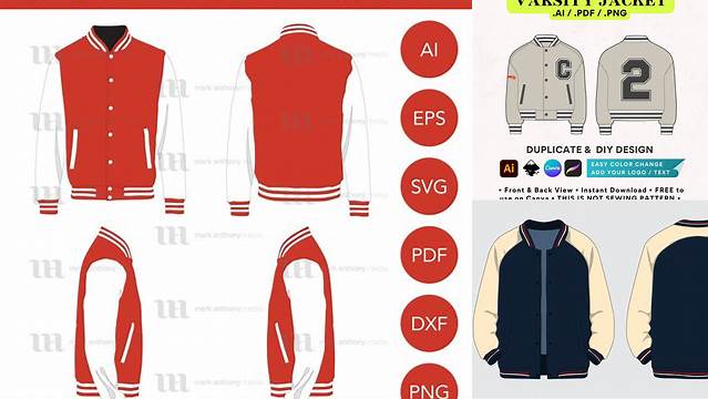 3824+ Mockup Varsity Jacket Digital Download