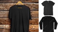 383+ Mockup Baju Polos Hitam PSD Free Download