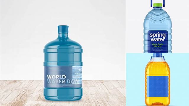 3830+ 5 Litre Bottle Mockup PSD for Free