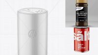 3831+ Matte Spice Can PSD Mockup Front View High Angle Shot Best Free Mockup PSD