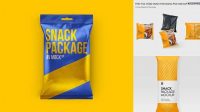 3836+ Matte Snack Package PSD Mockup Hero Shot Creative Digital PSD Download