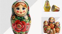 3837+ Russian Wooden Doll PSD Mockup Download Free