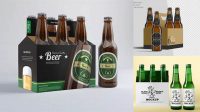 3837+ Six Pack Beer Mockup Free PSD Download