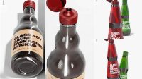 384+ Soy Sauce Glass Bottle PSD Mockup Easy-to-Edit PSD